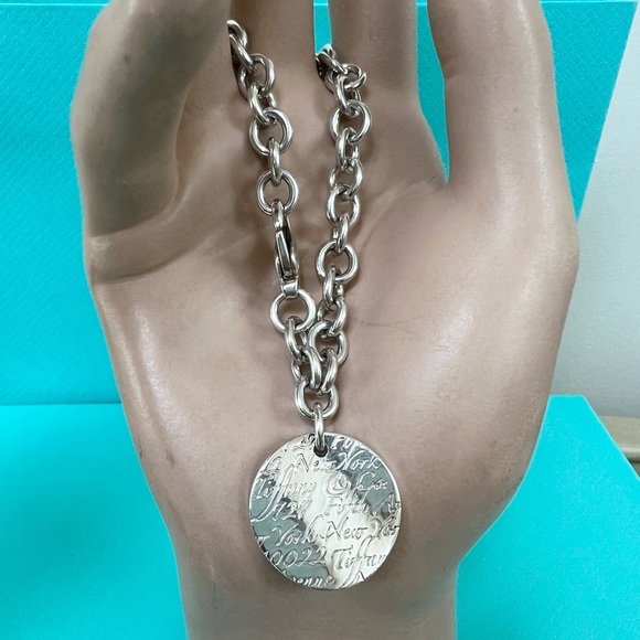 Tiffany & Co. Jewelry - 🔴Authentic TIFFANY & CO Fifth Avenue Circle Charm Link Bracelet 🔴